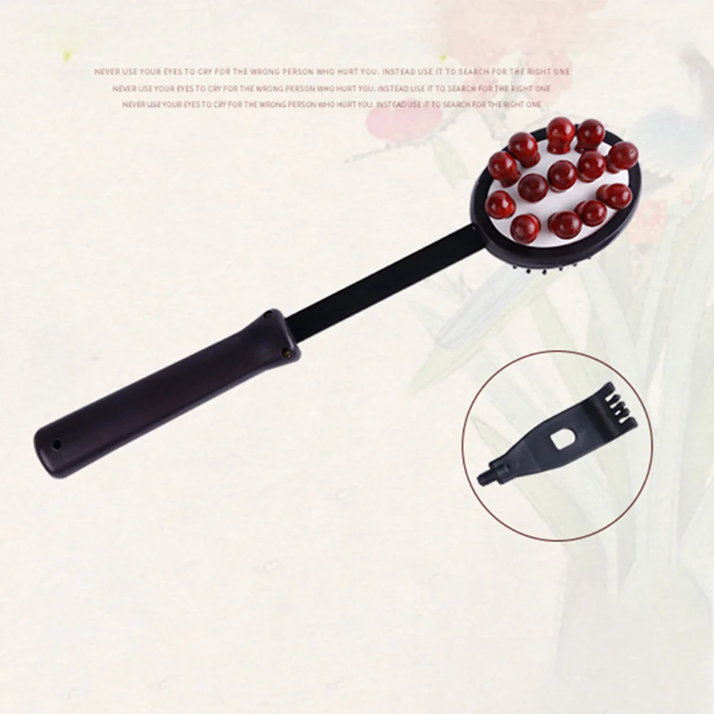 

Wooden Massage Hammer Double Ended Multifunctional Body Massager Back Scratcher Combo for Muscle Relaxation Handheld Back