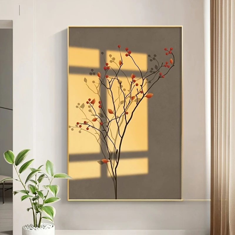 

2D/FLAT Large Modern Stylish Creative Abstract Canvas Wall Art, Unframed Flower Canvas Print for Living Room Decoration Gifts