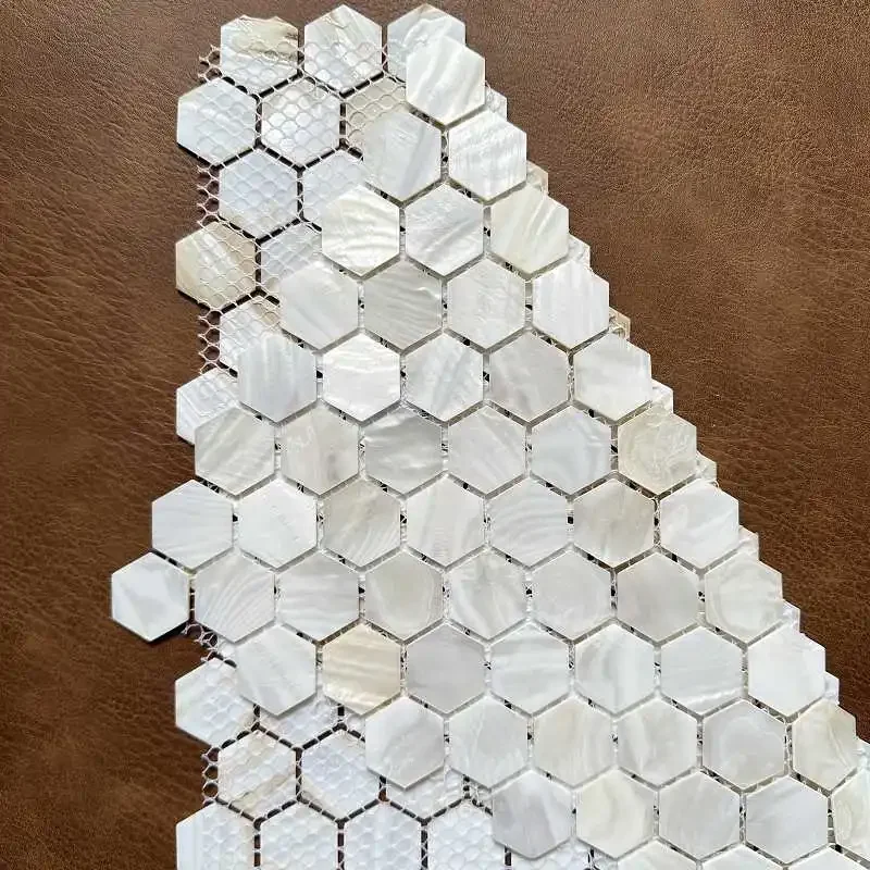 

Shell Mosaic Tile Natural White Mother of Pearl Wall Backsplash Bathroom Tiles fish scale sheet kitchen 91