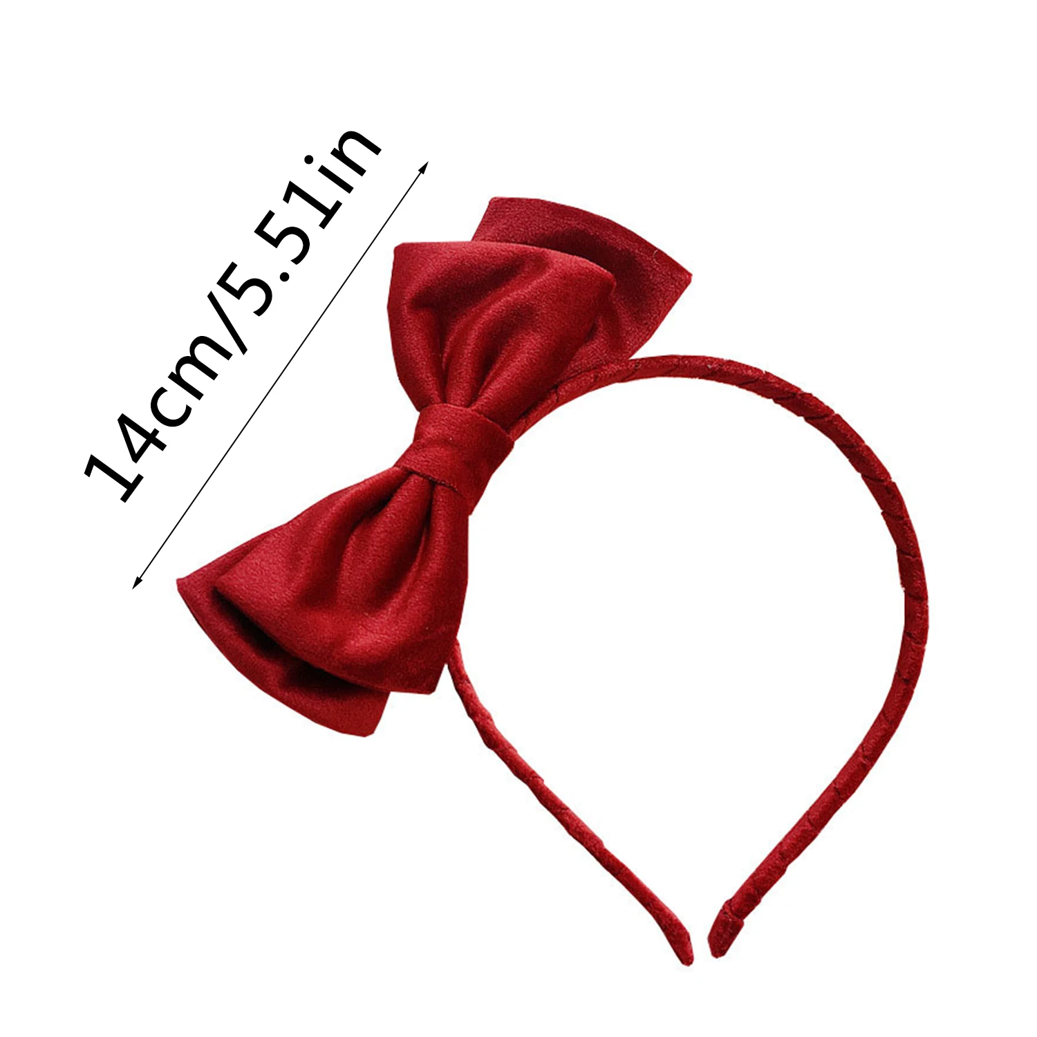Süße Haar-Accessoires, Prinzessin-Haarband, niedliches rotes schwarzes Schleifen-Stirnband für Mädchen und Frauen, Kopfbedeckung, Retro-Fliegen, Haarband, Stirnbänder – Detail 6