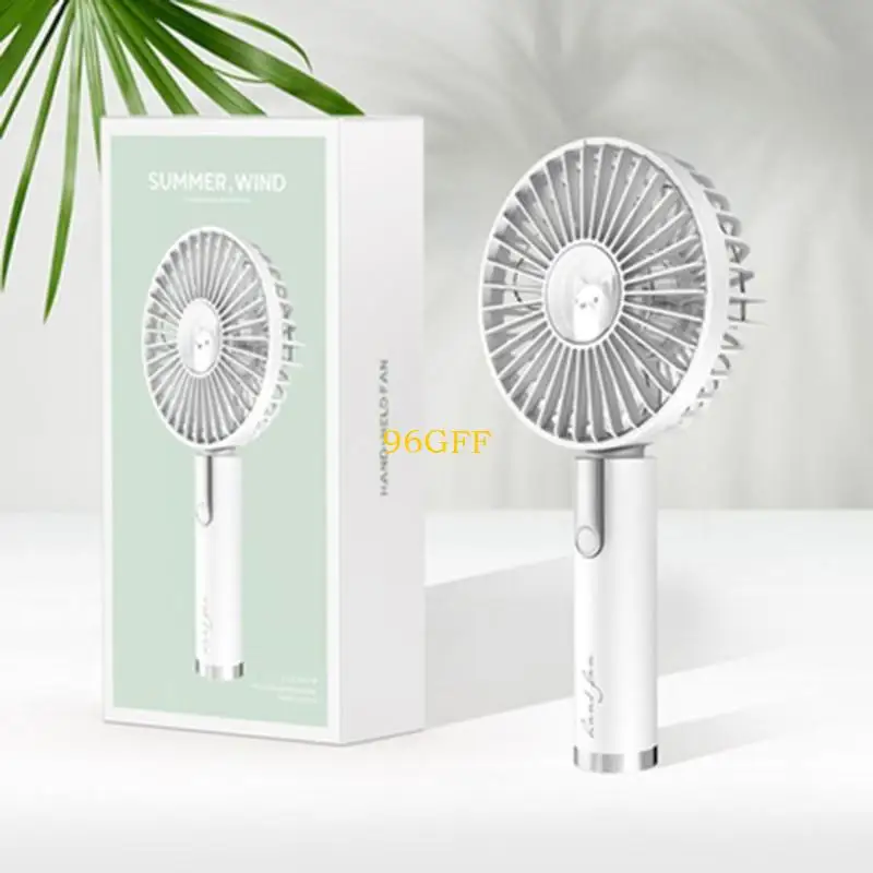 96GF مروحة سطح المكتب Mini Mini Mini مع بطارية USB Fan 3 Speed ​​Mini Handheld Fan