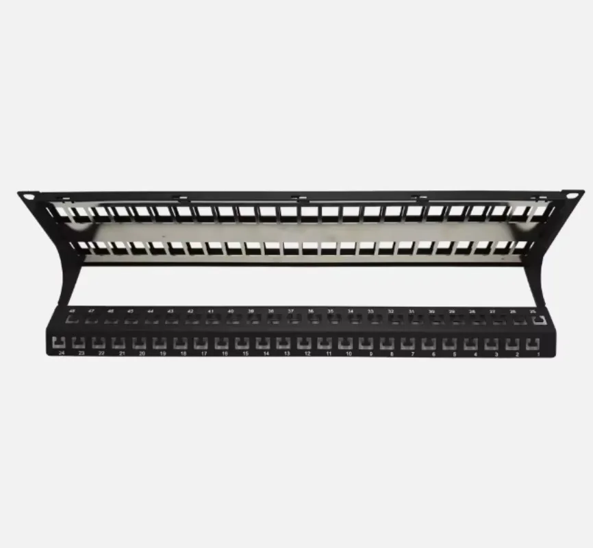 48 Port RJ45 UTP Empty Distribution Frame 2U 19 Inch Rack Type Empty Network Distribution Frame