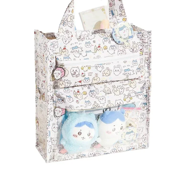 Chiikawa Anime Kawaii Sanrio Lagerung Einkaufstasche niedlichen Cartoon Studenten niedlichen Cartoon große Kapazität wasserdichte Handtasche Geschenke Spielzeug