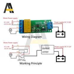 リバーシブルモーター用シフトコントローラー,5〜12V DC,6V,9V,12V,0.1秒,ステッピングモーター,緑色のボード負荷,1〜48V/ac,85-265v