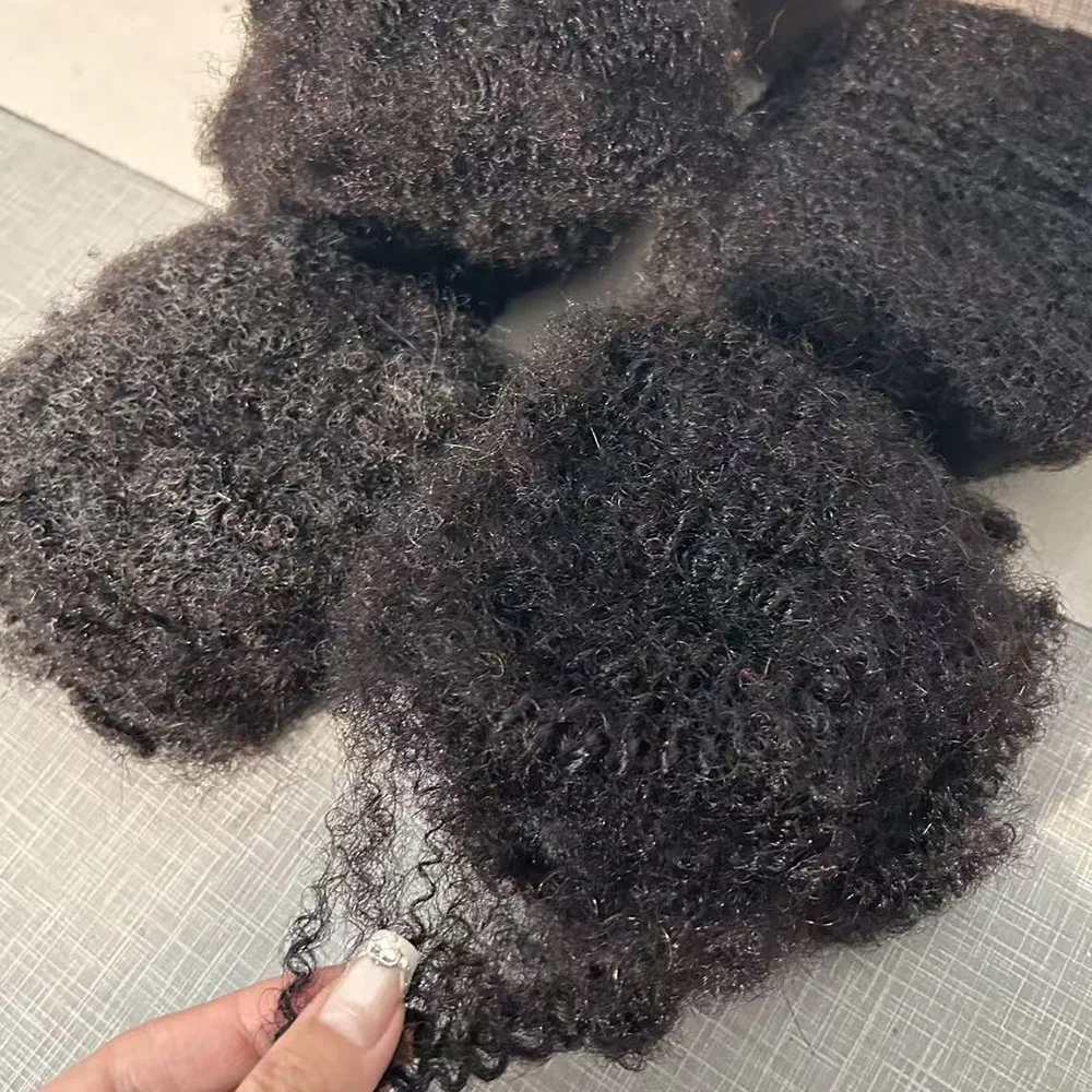 8 Zoll Remy Haar Afro Verworrene Lockige Masse 100 % Echthaar Zum Flechten DreadLocks Verlängerung 30 gr/teil Natürliche Kein Schuss Häkeln Bulks