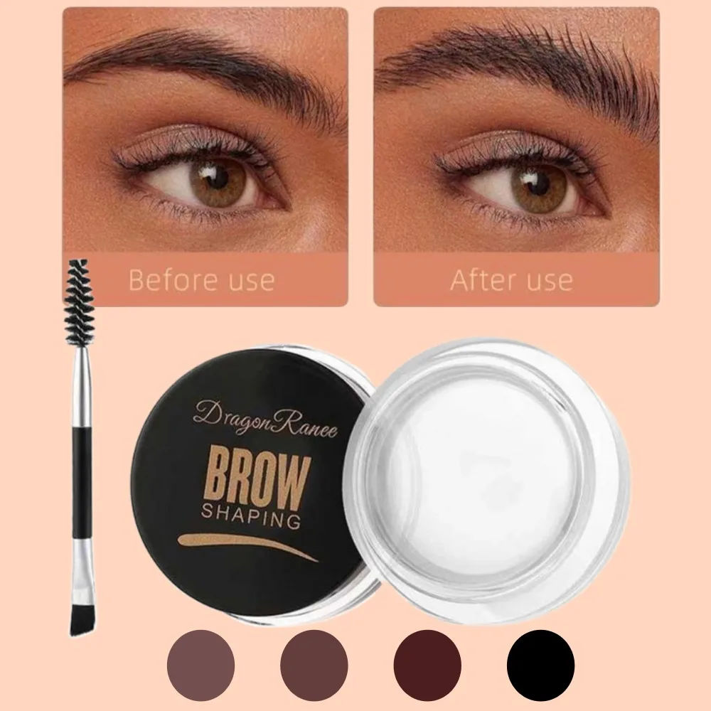กันน้ํา 3D Eyebrow Sculpting & ครีมจัดแต่งทรงผม,แห้งเร็ว,ยาวนานการตั้งค่าเจล WAX สําหรับ Bold,Wild Brows 6 สี