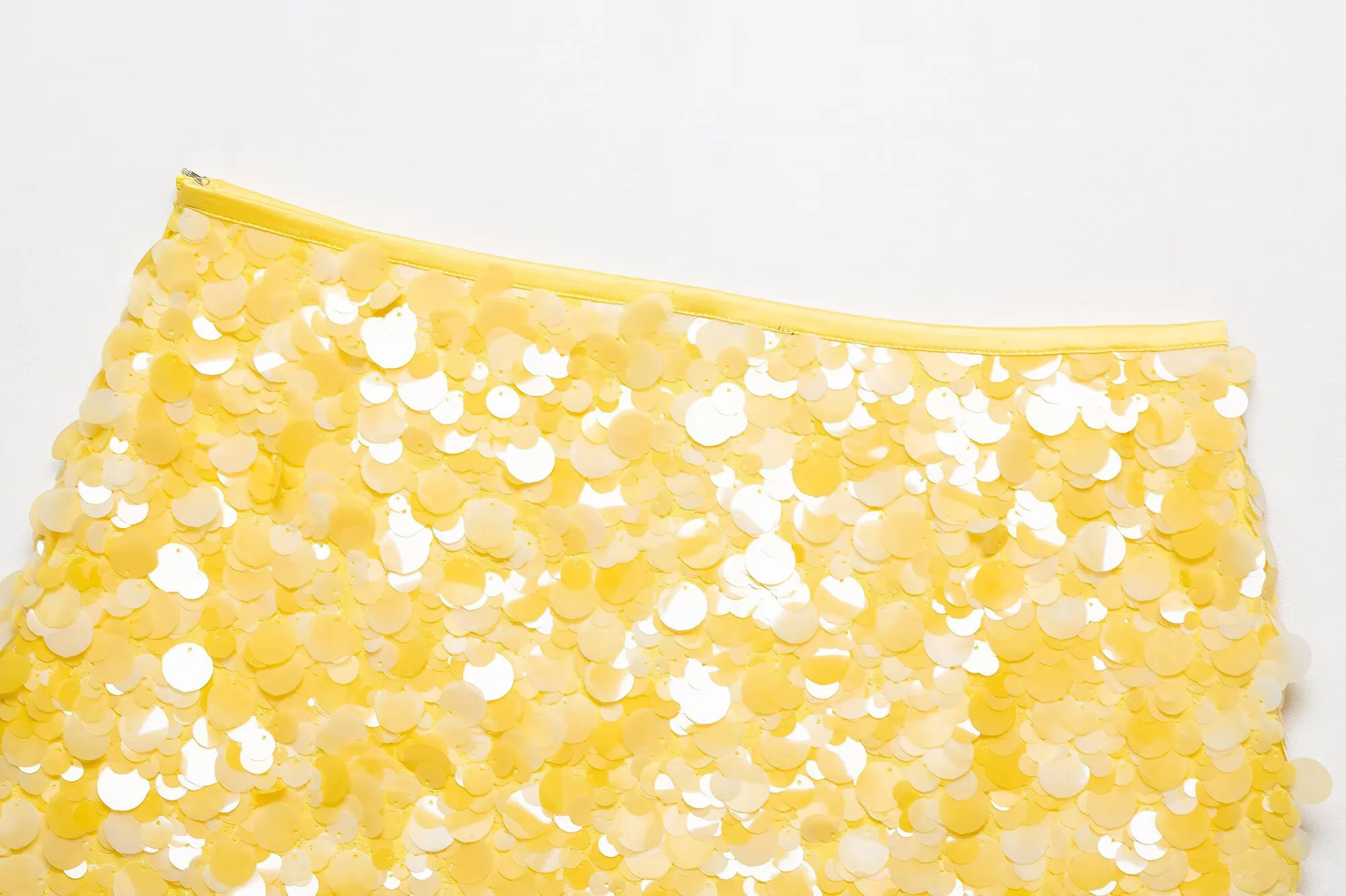 Nowa damska odzież w stylu europejskim i amerykańskim, modna, prosta i wszechstronna mini spódniczka z cekinami