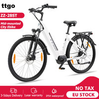 ttgo Electric Bicycle for Adults,250 W Motor, 9 Speed,25 km/h,36 V 20 Ah Battery,28 Inch E Bike,for City Traffic Electric Bike