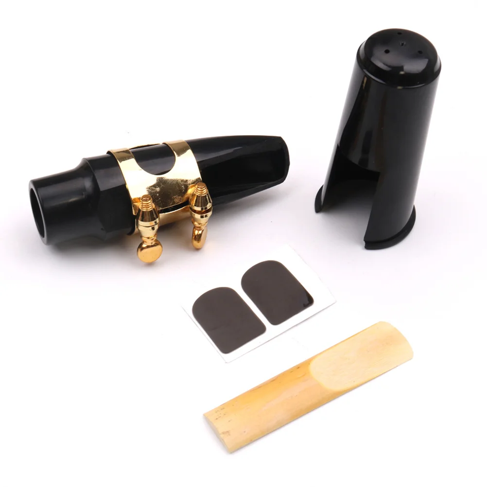 

1 set Saxophone Mouthpiece Pads Set Metal Buckle For Alto Sax Cap Cushion Replacement Patches Accessory Instrument