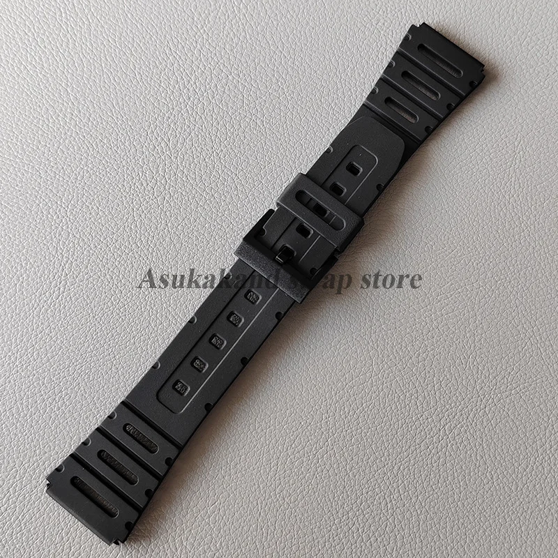 سيليكون حزام 20 مللي متر ل كاسيو ل W-720 W-722 W-741 WL-100 CA-53 CA-61 حزام (استيك) ساعة المطاط مشبك بلاستيكي الرياضة لينة الرجال معصمه
