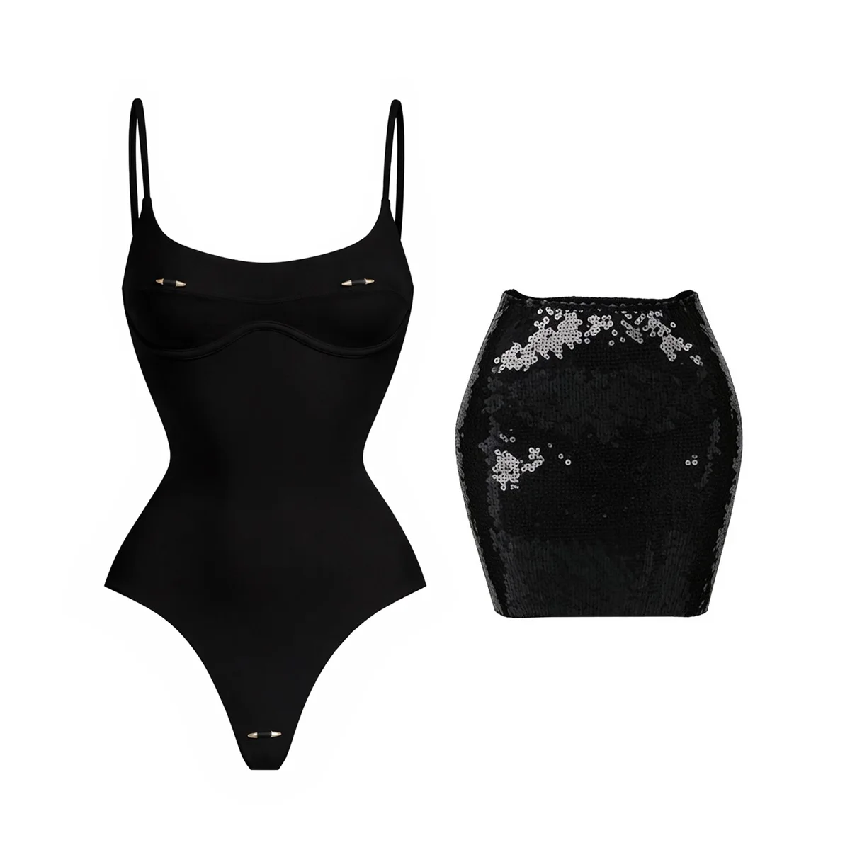 Sexy 2Pcs Swimsuit With Mini Skirt Women Bikini Push Up Swimwear Solid Biquini High Cut Monokini Swim Suit Bathingsuit Beachwear