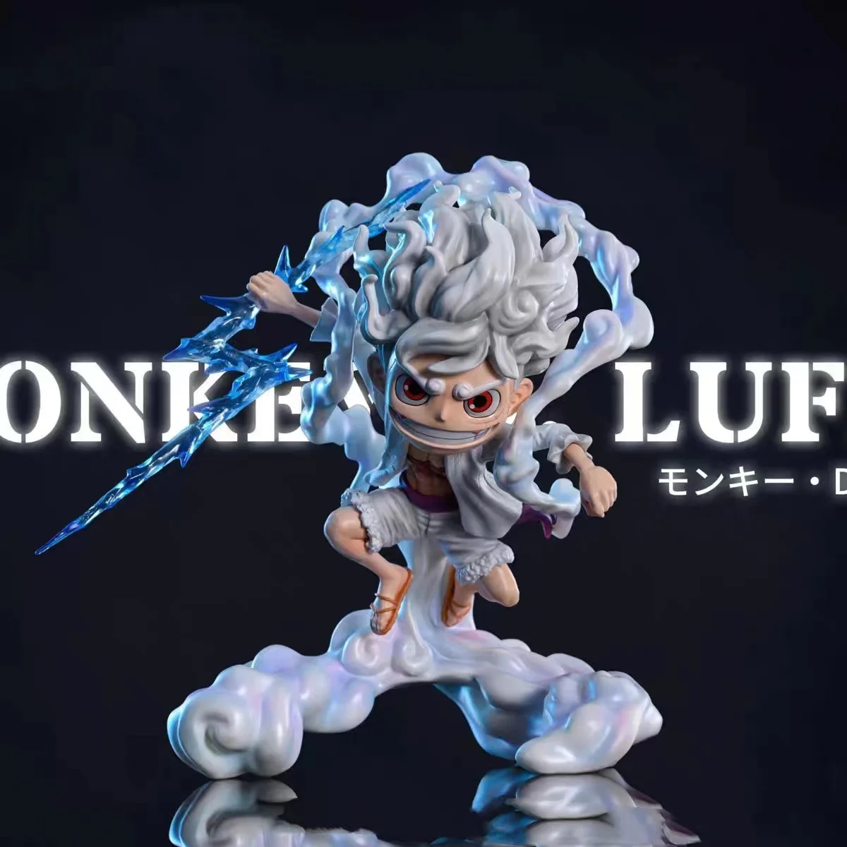 One Piece Anime Peripheral Nika Ruffy Gear 5 Devil Fruit Awakening 15 cm Cooles Action-Modell Statue Desktop-Ornament Weihnachtsgeschenk