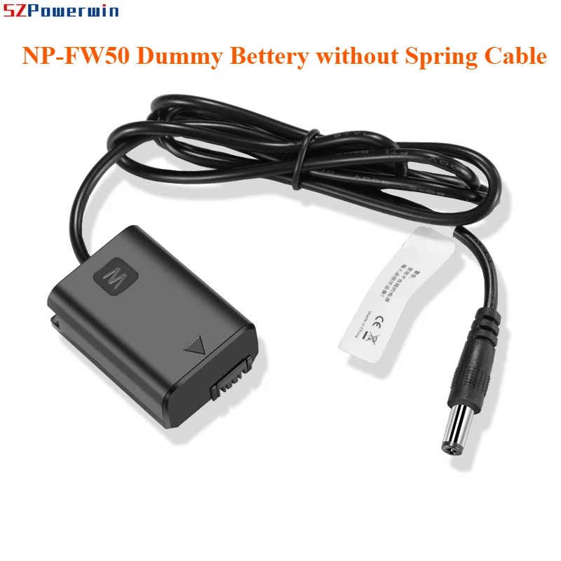 NP FW50 الدمية بطارية تيار مستمر ذكر موصل الطاقة ملفوف CableAC PW20 المقرنة لسوني ألفا 7 7R 7S NEX 3 A33 A55 A37 A6300 A6500