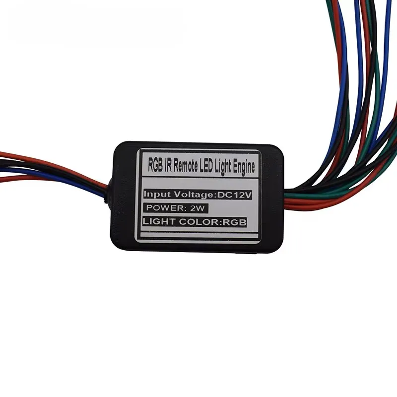 1X High Quality DC12V RGB LED Fiber Optic Light With IR Remove Controller RGB Light Illuminator For Car Ceiling LED Lights