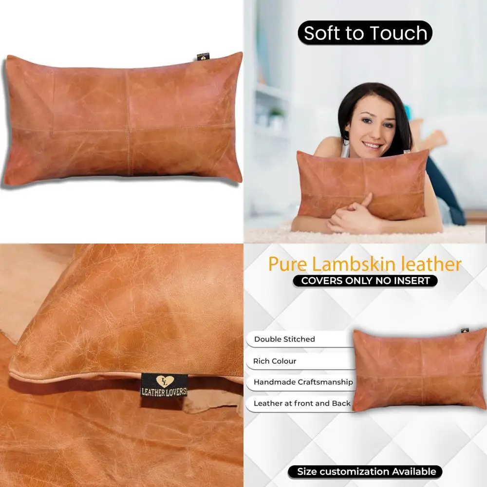 

Наволочка из 100% овечьей кожи — Чехол для диванной подушки — Декоративные чехлы для гостиной и спальни