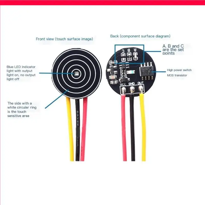 96GD Low Power Consumption JR223B Touch Switches Module For Long Terms Application