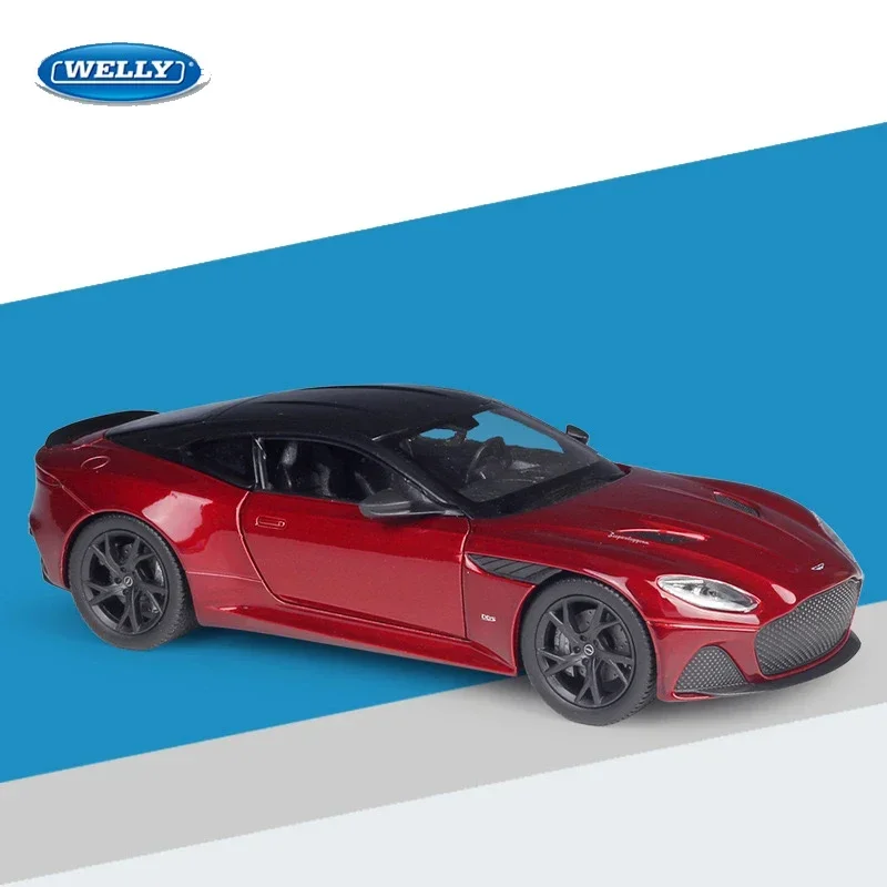

WELLY 1:24 Aston Martiiin DBS Superleggera Sports Car Simulation Alloy Car Model - Suitable for Children's Toys and Collections