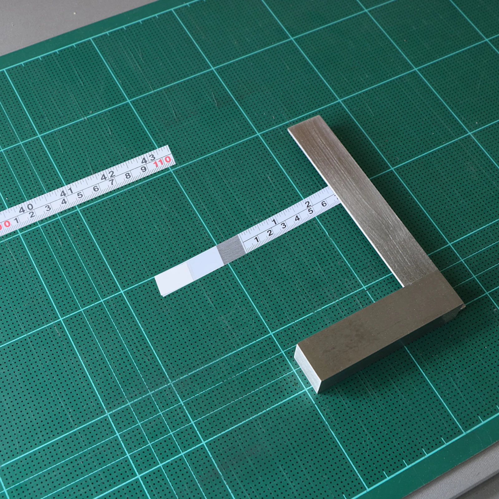 

4 Pcs Ruler Self Self Adhesive Ruler Adhesive Carbon Steel Measuring Workbench Woodworking Metric Scale