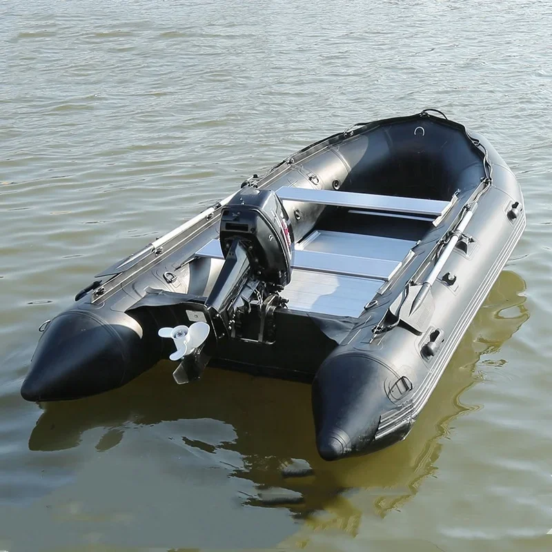 Inflatable Kayak and Fishing Boat Outdoor Drifting Resilient Rubber Rowing  for Rescue