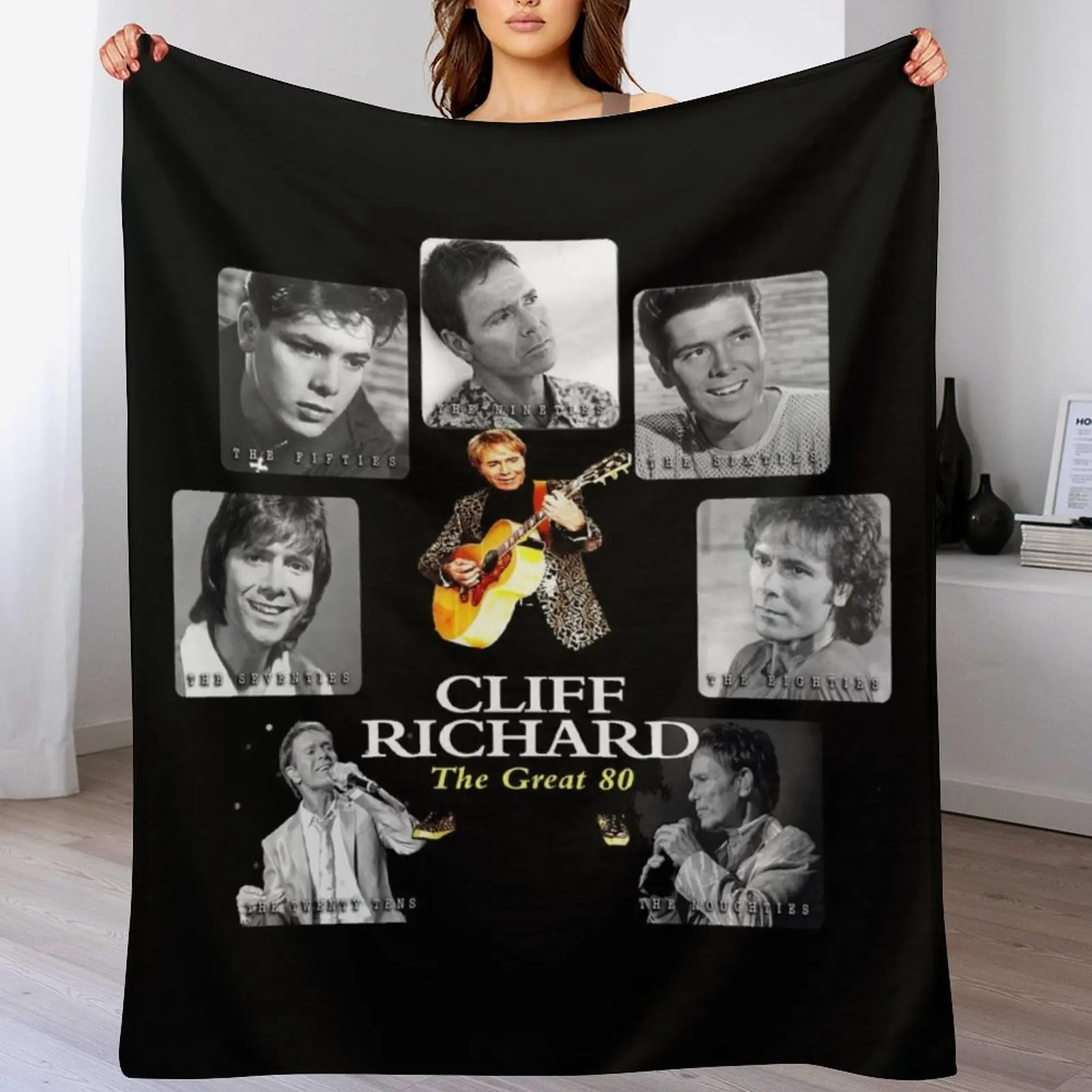 

Best Clear Design of American Legend Singer SongwriterActor Cliff Richard Throw Blanket Giant Sofa Sofa Quilt sofa bed Blankets