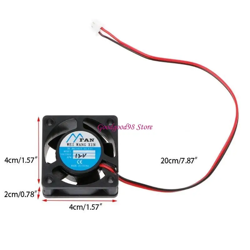 

New for DC 12V 2Pin CPU/GPU Cooler Replacement 40x40x20mm Notebook CPU Cooling Fan USB Connector PC Fan W8EC