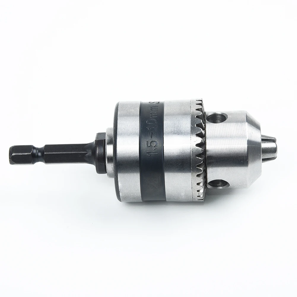 Keyless Drill Bit Chuck Clip, 38 24UNF 1 510MM, Sturdy and Professional Quality, Steel Material, 1/4 Hex Shank Adapter
