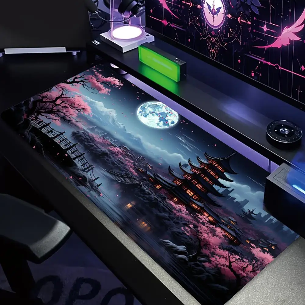 Fantasy Nightscape Pattern Design large Mouse Pad Desk Mat Gaming pad pc accessories keyboard mousemat mauspad office rug