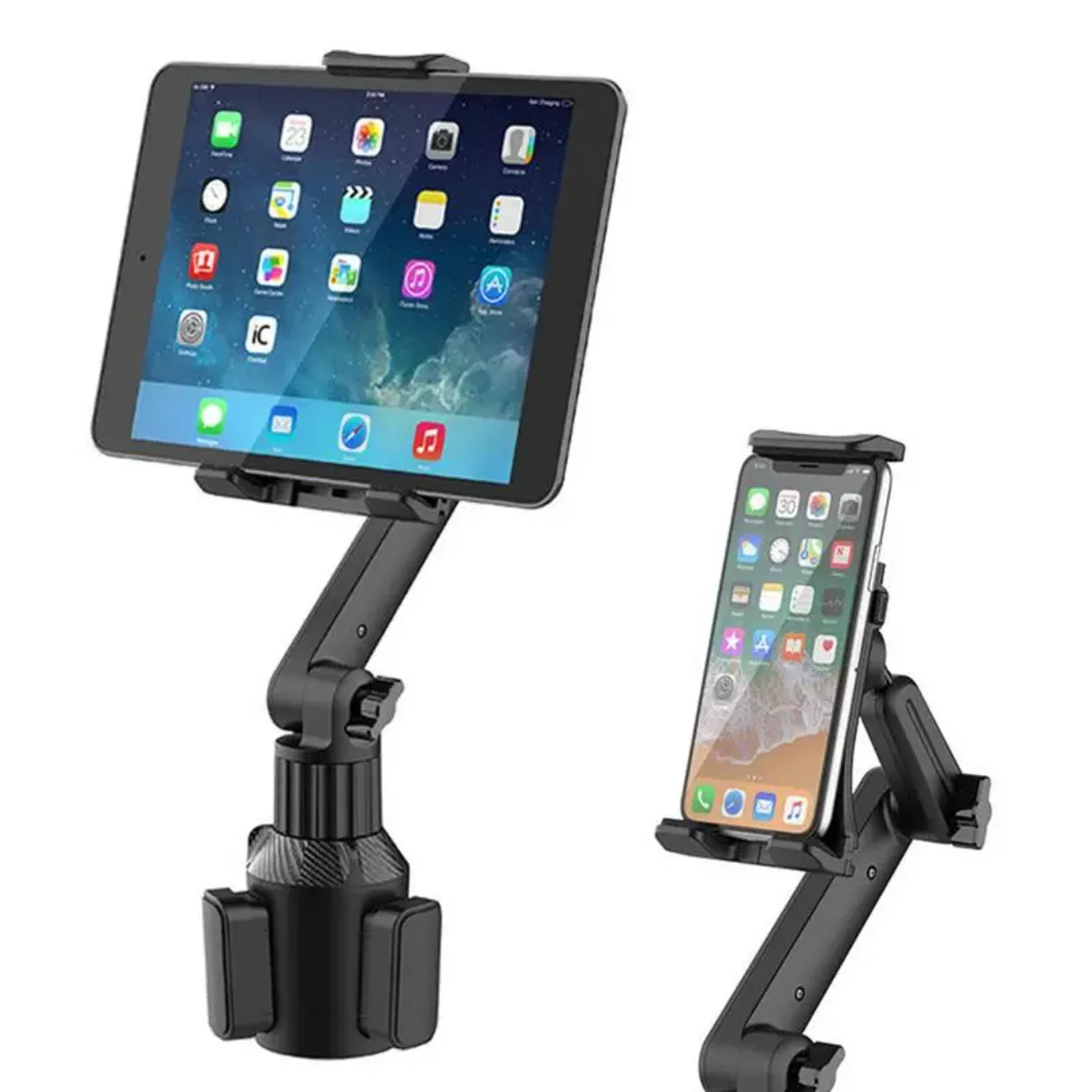 Car Cup Holder Laptop 360 Adjustable Tablet Handle Tilt Bar Tablet Holder Anti-Skid Triangle Base Laptop Stand Car Accessories