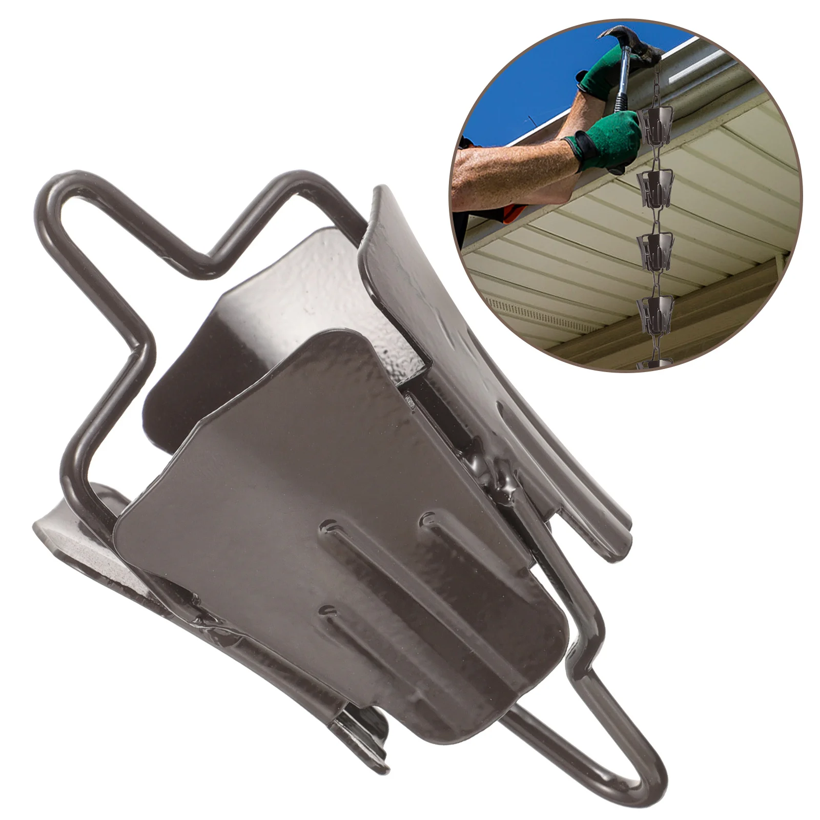 

Metal Rain Chain Durable Iron Decorative Gutter Replacement for Garden Outdoor Downspout Hanging Ornaments