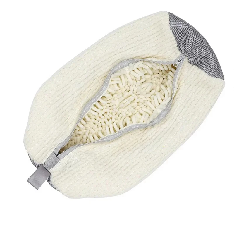 

Reusable Durable Machine Washable Laundry Bag with Zipper Closure Fluffy Fiber 360 ° Surround Cleaning Shoe Washing Bag