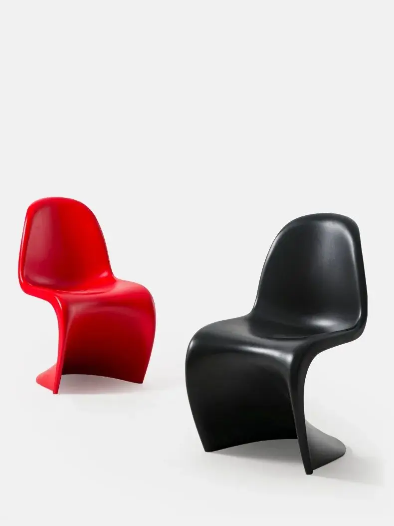 Nordic Home Dining Stoel Eenvoudige Stapelbare Plastic Rugleuning Netwerk Rode Ontwerper Bespreken Dressing Kruk