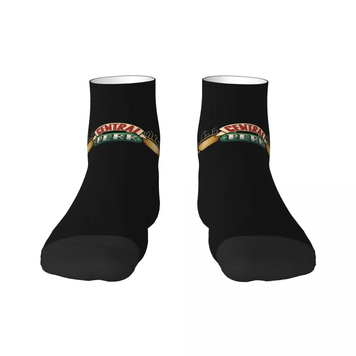 Funny Mens Central Perk Friends Dress Socks Unisex Comfortable Warm 3D Printing TV Show Crew Socks