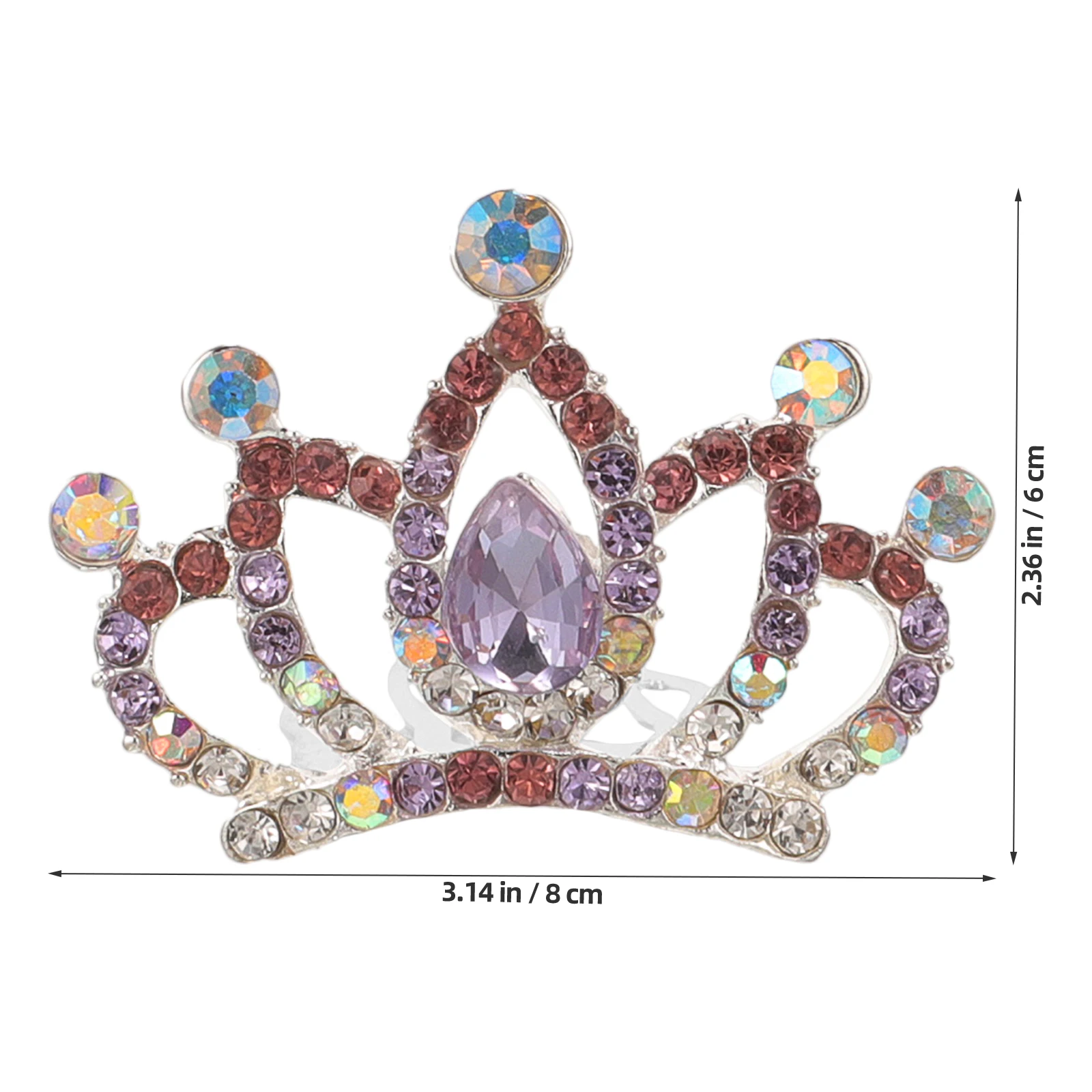 

Creative Diamond Crown Hair Comb Women Party Banquet Decorative Hairpin Ornament Gift Idea 2024 Trendy Fashion Accessory