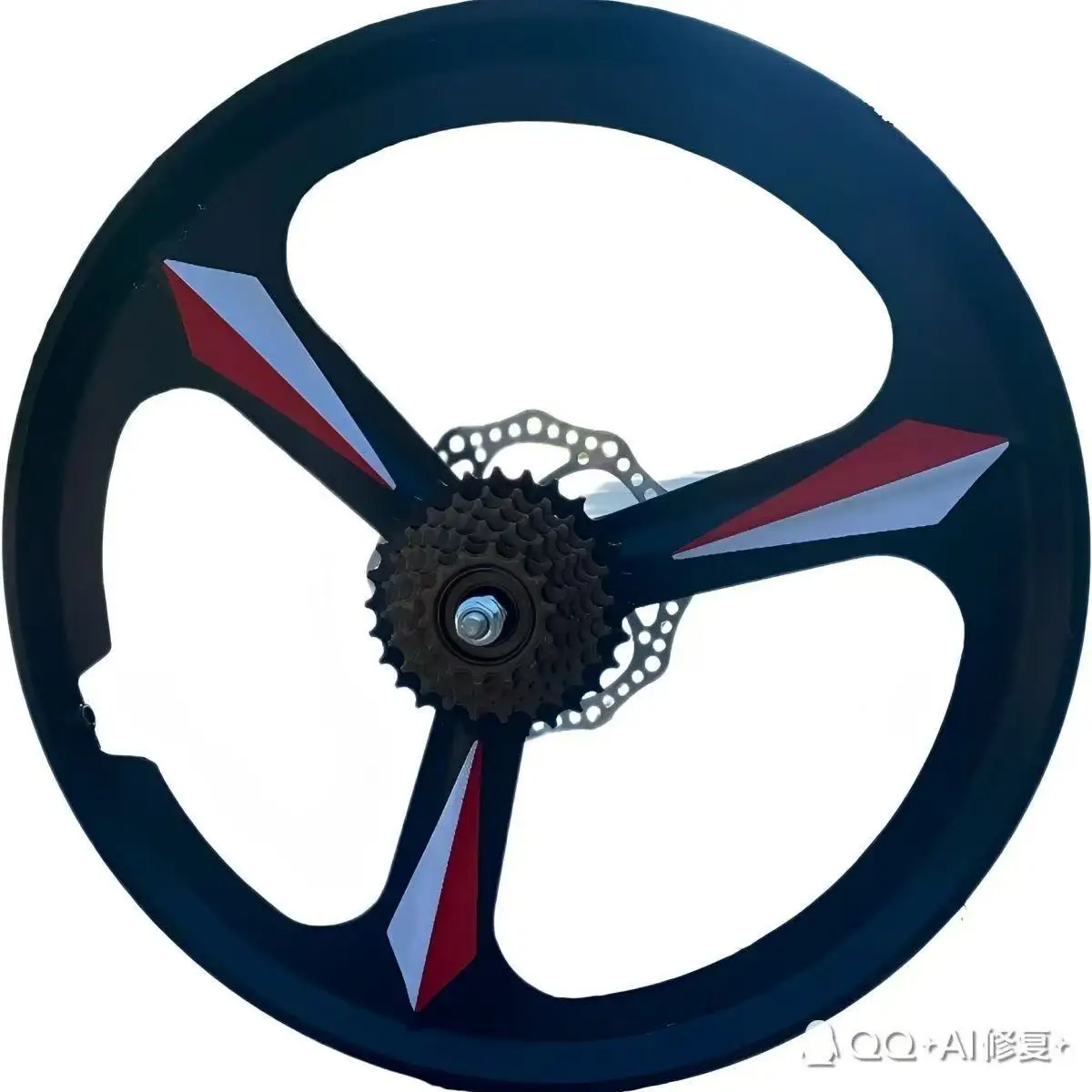 

16/18/20/22-дюймовая ступица велосипедного колеса, материал из магниевого алюминиевого сплава, три лопасти, встроенный колесный дисковый тормоз