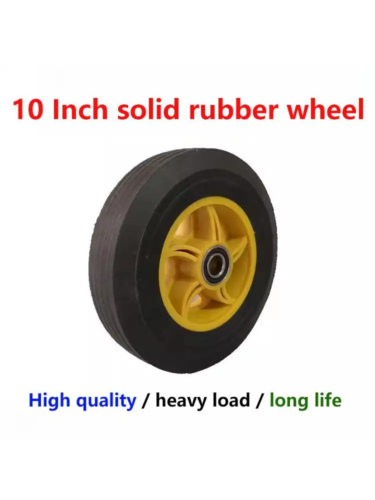 

1 Pc 10 Inch 350-4 Wind Fire Rubber Powder Solid Wheel Flat Top Cart Tiger Tool Car Manufacturer