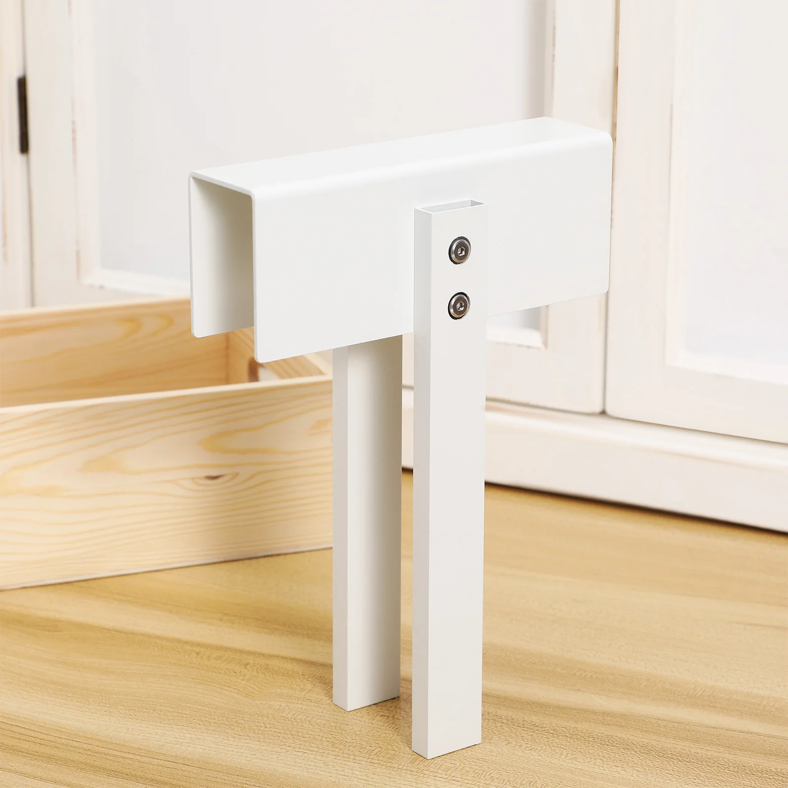 

1pcs Portable Bifold Door Lock for Closet Wardrobe Double Folding Stainless Steel Child Safety Latch Pantry French Door Hardware