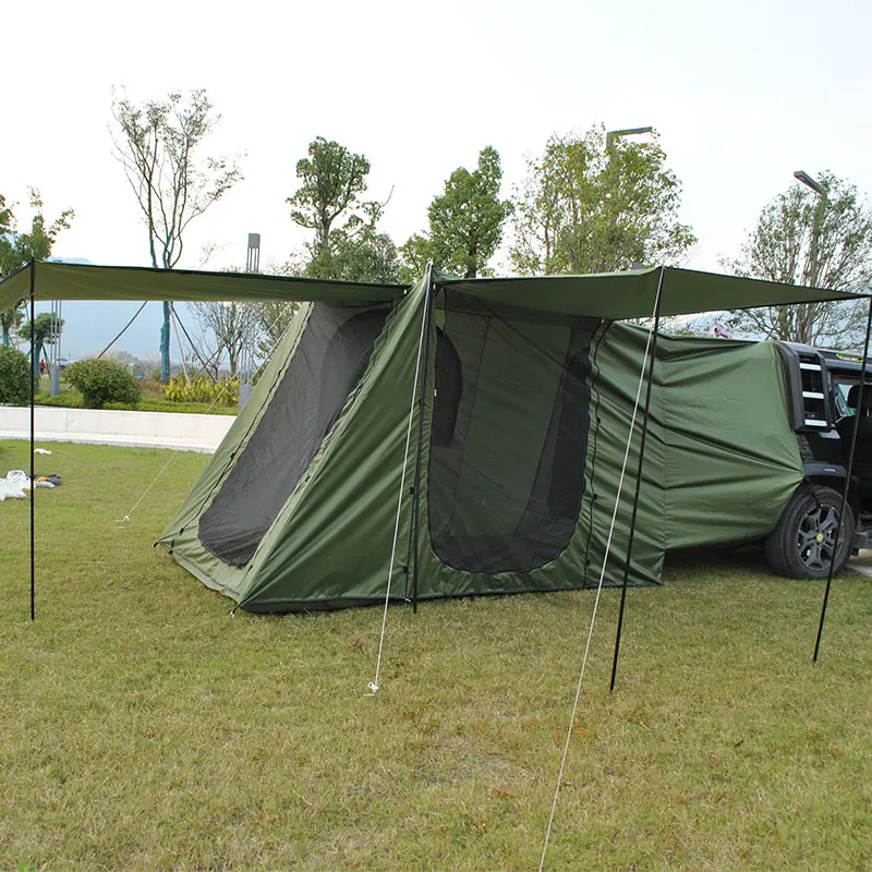 Camping Screen Tent/SUV Tent, Outdoor Tent for Camping with Shelter Mesh, Waterproof,Portable for Car SUV Van Camping