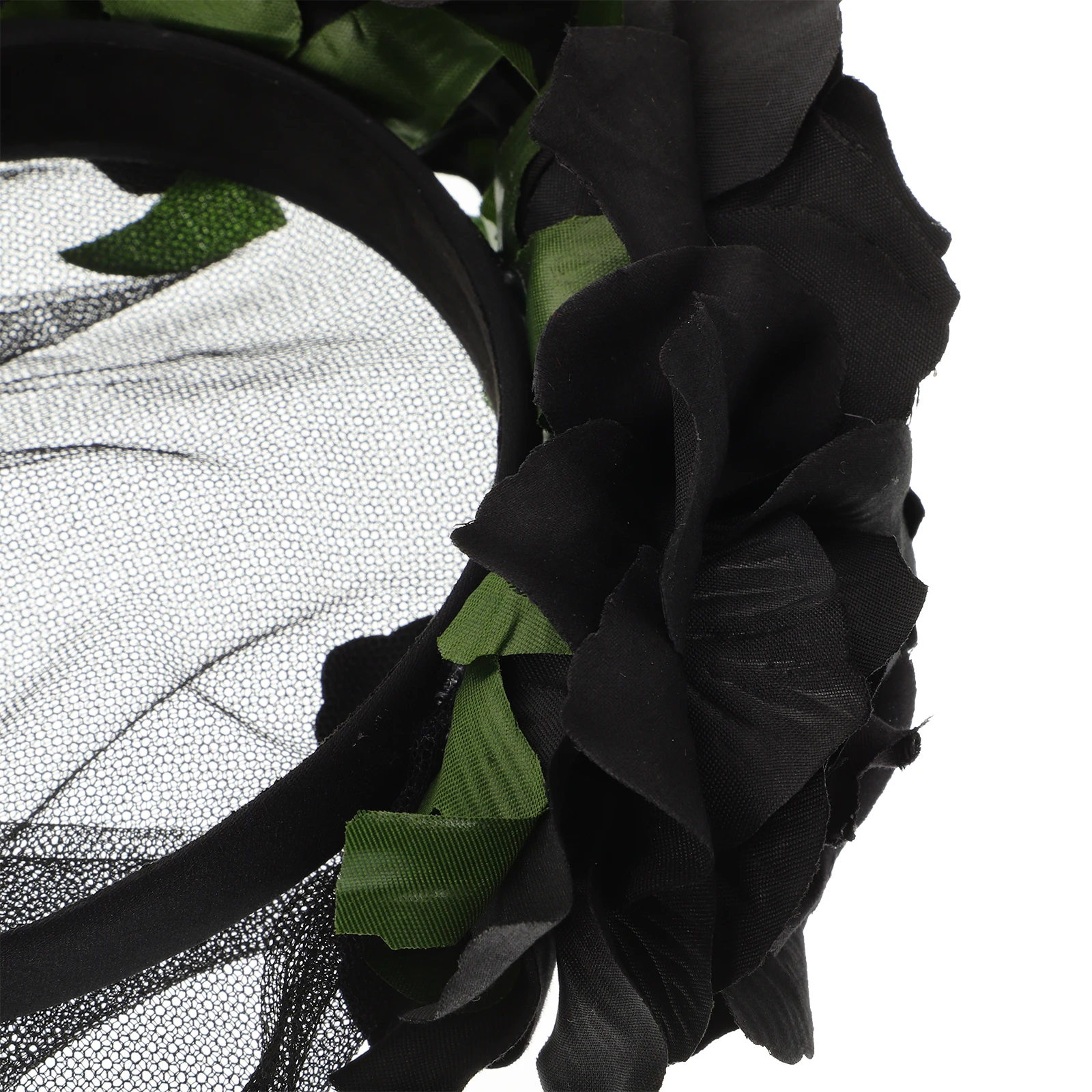 

Design Headband Black Pattern Hair Accessory Carnival Decor Veil For Halloween Carnival Festival Party Decoration Veil