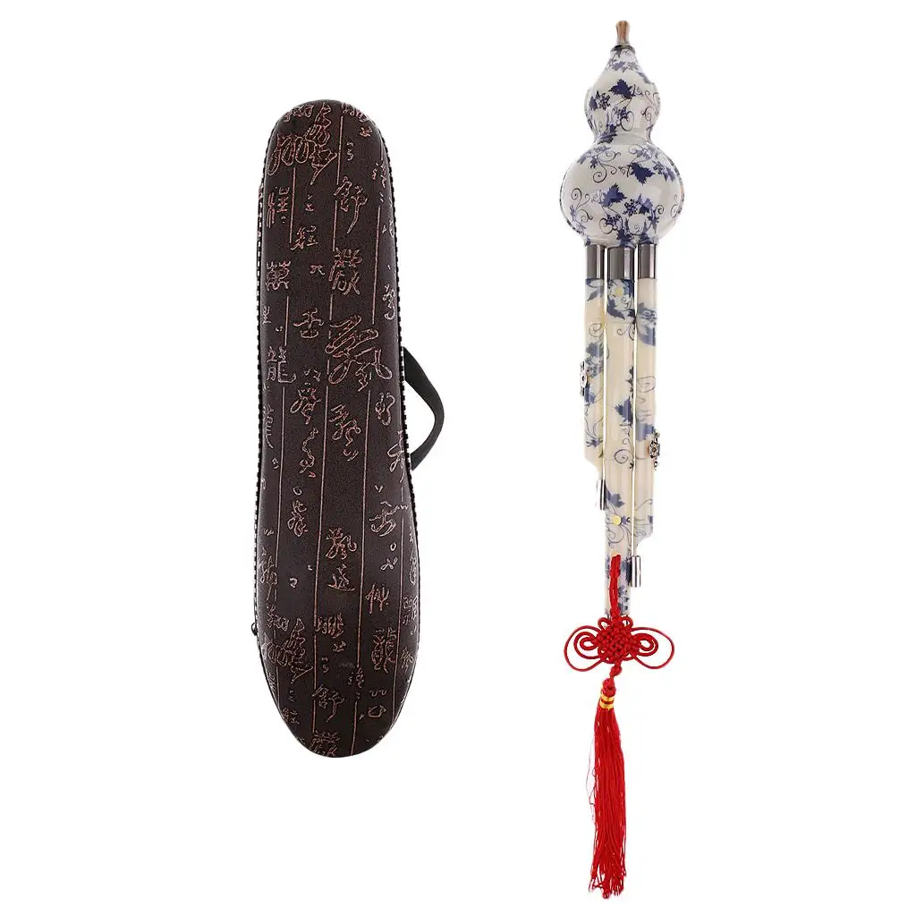 Chinese Hulusi Cucurbit Flute Professional Instrument Gift for