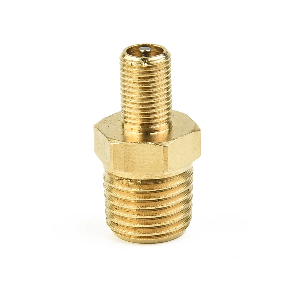 1PCS 1/4Inches New NPT Brass Air Tank Fill Valve Air Compressor Replacement Solid Nickel Plated Accessories Plug-And-Play