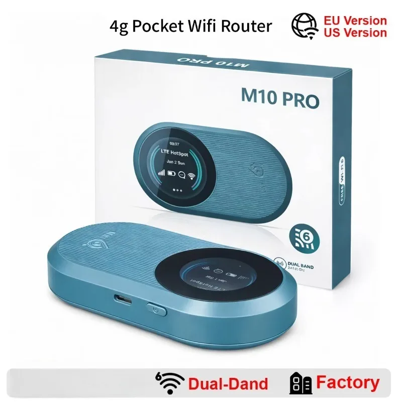Portable Wifi Router WiFi6 Dual-band Mobile Wifi 3000mAh Portable Wi Fi 300Mbps LCD Pocket Wifi Prices for Travel Use