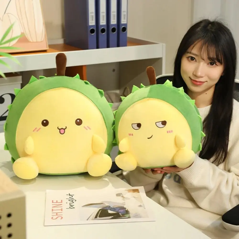 

Fluffy Emote Durian Plush Toys Soft Appease Fruit Durian Plush Pillow 30cm Collection Stuffed Durian Toys Boys Girls