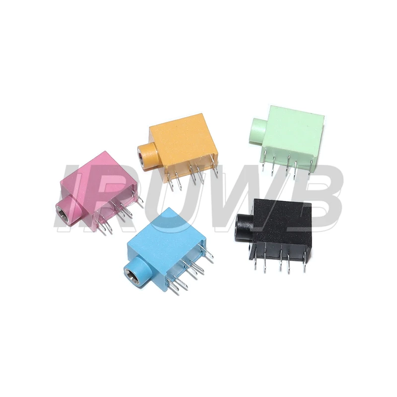 5pcs 3.5MM Audio Headphone Jack Connector PJ-325 Stereo Audio Earphone Connectors 3.5 PJ-325 Audio Jack Socket Multicolor