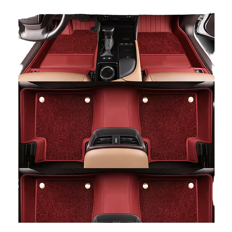 

Classic Design Car Floor Mats Durable Waterproof Carpets 5D Full Set Double Layers S