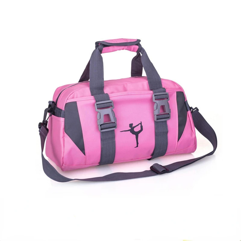 Yoga Gym Bag Travel Bag Sports Bag Waterproof Nylon Training Shoulder Crossbody Sports Bag Ladies Fitness Travel Luggage Bag