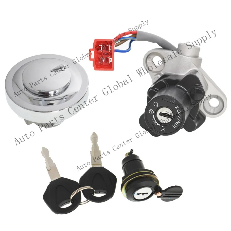 Z+ Lgnition Switch Fuel Cap Seat Lock Keys For 1998-2009 Yamaha V-Star 1100 XVS1100