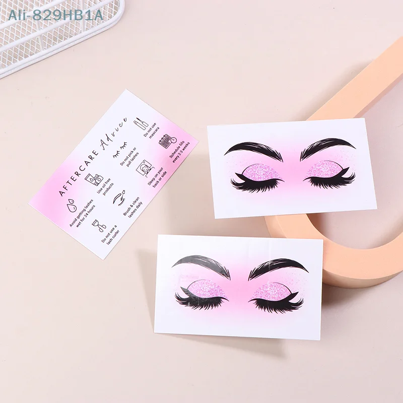 10/50Pcs Eyelash Card Lash Extension Aftercare Card Small Lash Business Card Loyalty Card Factory Supplier Wholesale