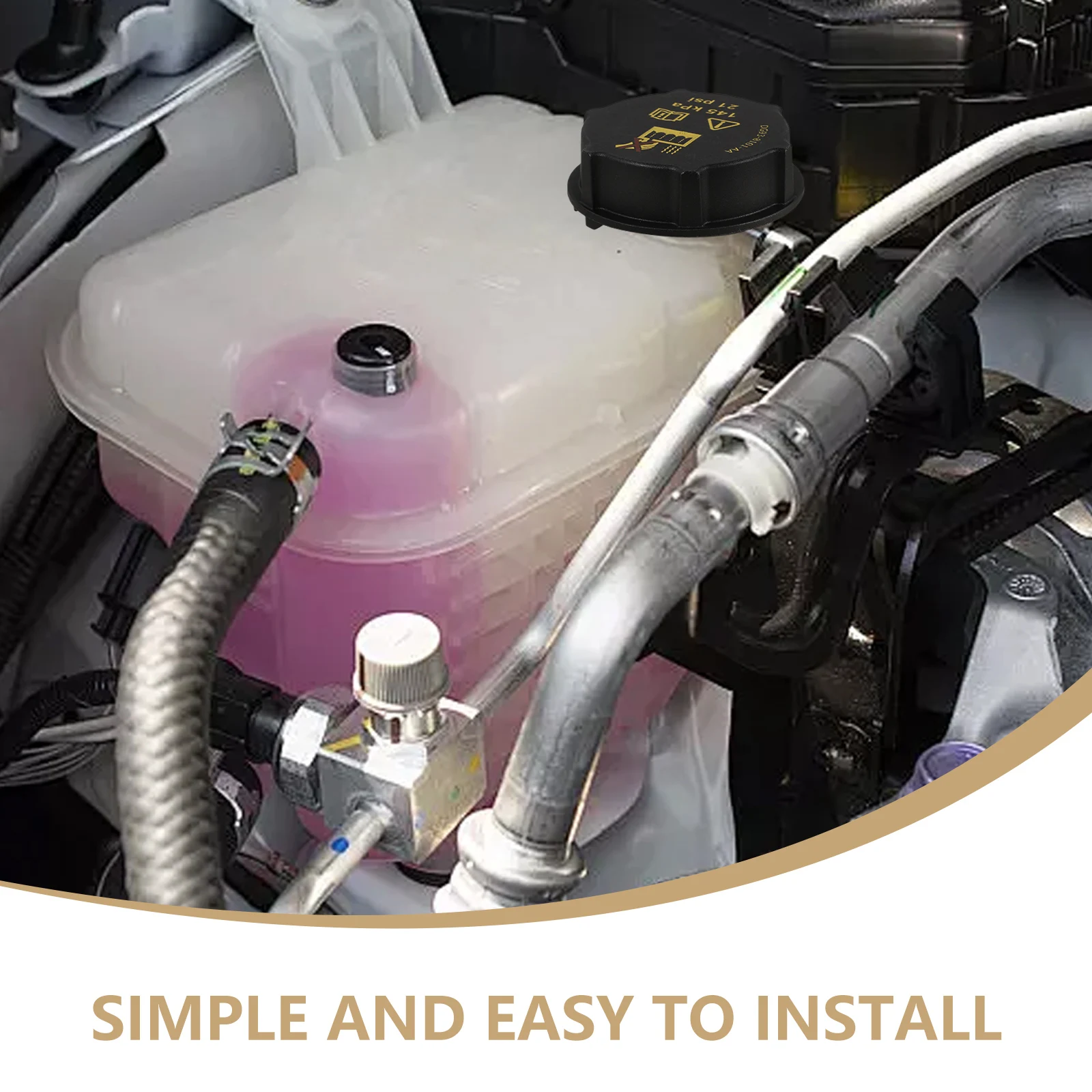 

Car Water Cover Radiator Coolant Radiator Coolant Reservoir Cap Reservoir Cap For ABS Oil Filler