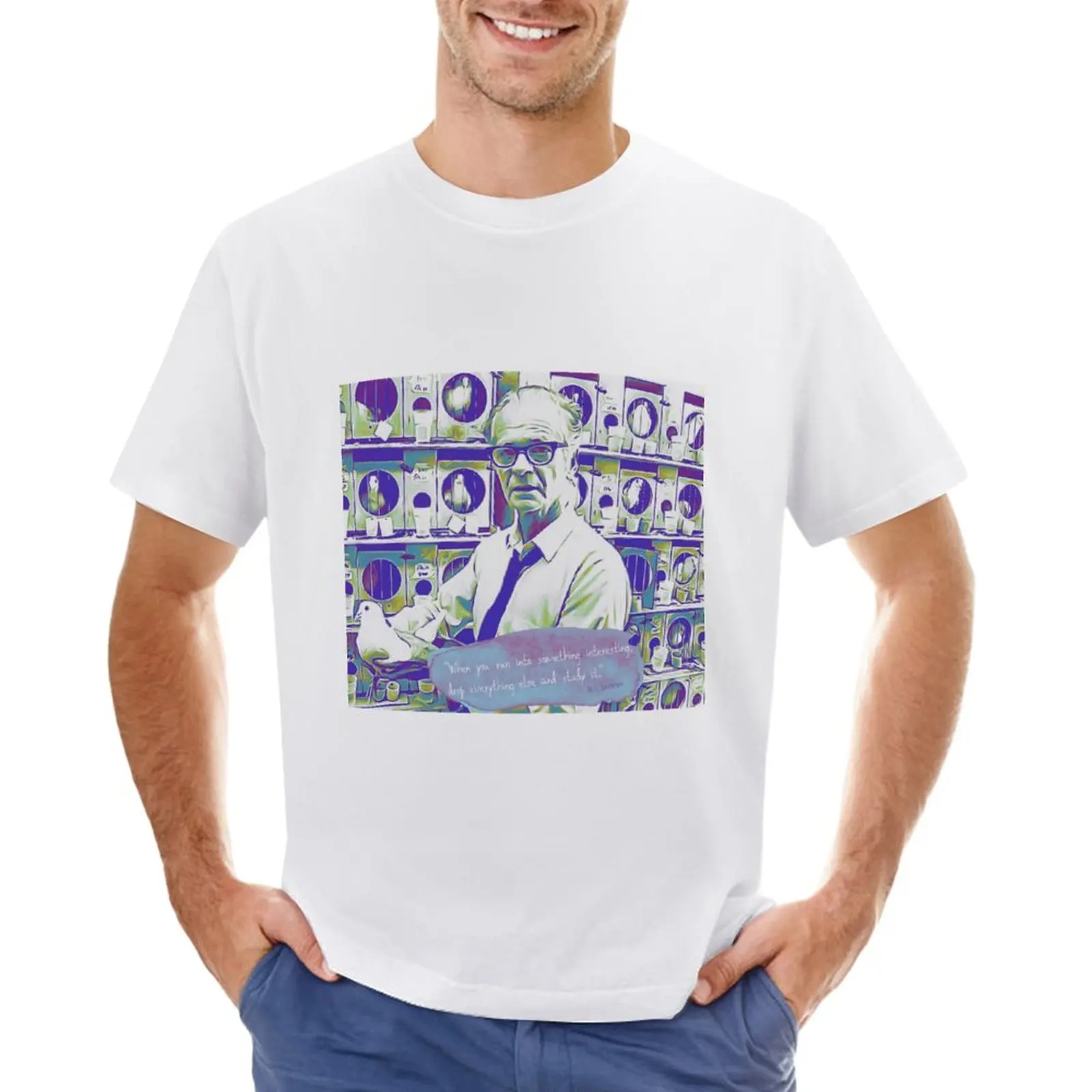 

B.F. Skinner study it quote T-Shirt tees kawaii clothes Men's t-shirt