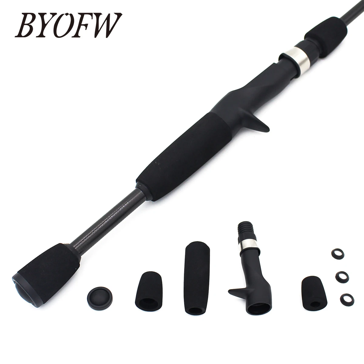 byofw fundicao pesca rod handle espuma eva polo substituicao de construcao peca de reparacao com tipo tcs similar reel seat rear grip tackle 01